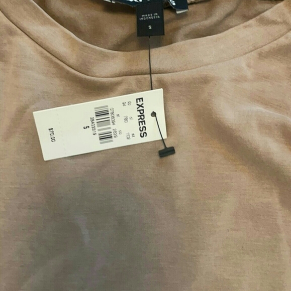 Express sueded Jersey Ruched T-Shirt Dress - Picture 4 of 5